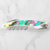 Lebendige Farben - Rustikal und grob wie Raub Kellnermesser (Rückseite)