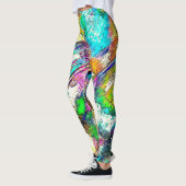 Lebendige Farben - Rustikal und grob wie Raub Leggings (Links)