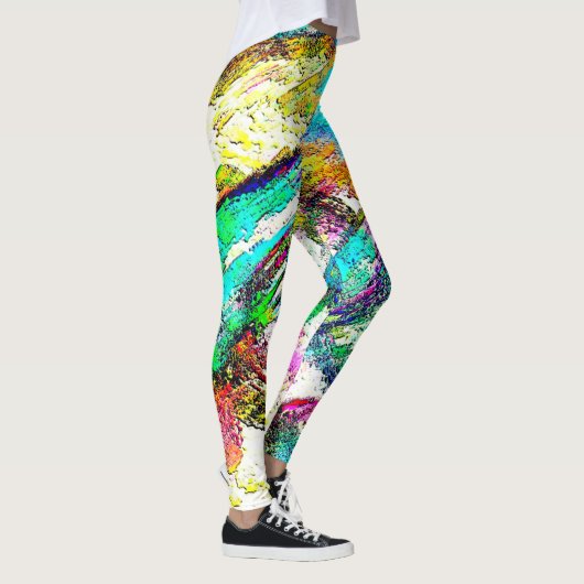 Lebendige Farben - Rustikal und grob wie Raub Leggings (Rechts)