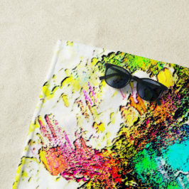 Lebendige Farben - Rustikal und grob wie Raub Strandtuch