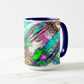 Lebendige Farben - Rustikal und grob wie Raub Tasse (VorderseiteRechts)