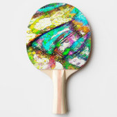 Lebendige Farben - Rustikal und grob wie Raub Tischtennis Schläger (Vorderseite)