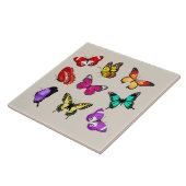 Lebendige Farben Schmetterlinge Fliese (Seite)