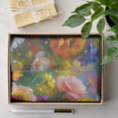 Lebendige farbenfrohe Frühlingsblumen Decoupage Seidenpapier (Geschenk)