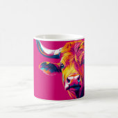lebendige farbenfrohe Illustration eines Stiers od Kaffeetasse (Mittel)
