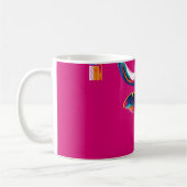 lebendige farbenfrohe Illustration eines Stiers od Kaffeetasse (Links)