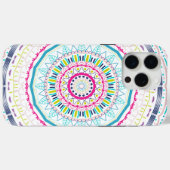 Lebendige farbenfrohe Mandala-Kunst Case-Mate iPhone Hülle (Rückseite (Horizontal))