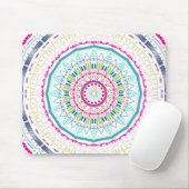 Lebendige farbenfrohe Mandala-Kunst Mousepad (Mit Mouse)