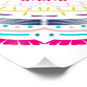 Lebendige farbenfrohe Mandala-Kunst Poster (Ecke)