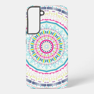 Lebendige farbenfrohe Mandala-Kunst Samsung Galaxy Hülle