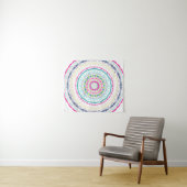 Lebendige farbenfrohe Mandala-Kunst Wandteppich (Beispiel (Horizontal))