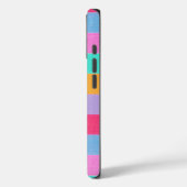 Lebendige farbenfrohe Retro-Streifen Case-Mate iPhone Hülle (Rückseite / Links)