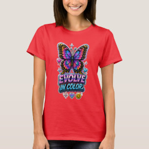 Lebendige Farbexplosion Damen T-Shirt