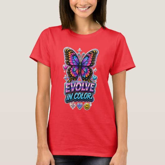 Lebendige Farbexplosion Damen T-Shirt (Vorderseite)