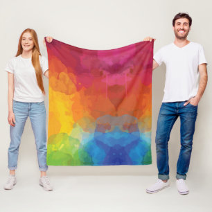 Lebendige Farbexplosionen Fleecedecke