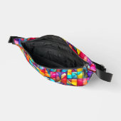 Lebendige Farbfliesen-Mosaik Bauchtasche (Offen)