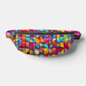 Lebendige Farbfliesen-Mosaik Bauchtasche (Ablage )