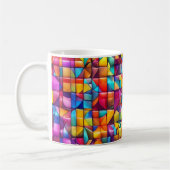 Lebendige Farbfliesen-Mosaik Kaffeetasse (Links)