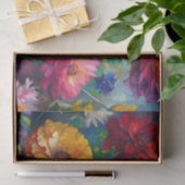 Lebendige Farbige Frühlingsblumen Decoupage Seidenpapier (Geschenk)