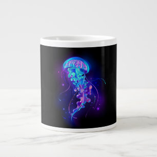 Lebendige, farbige, leuchtende Qualle Jumbo-Tasse