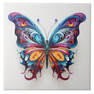 lebendige Farbschmetterling Fliese