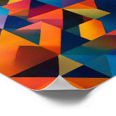 Lebendige Farbtheorie-Kunst: Chroma-Flow-Tessellat Poster (Ecke)