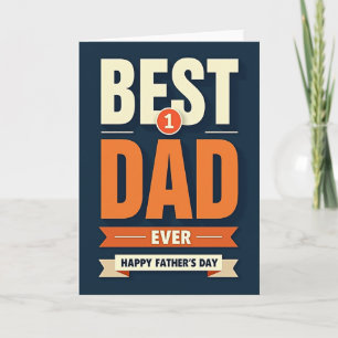 Lebendige Fathers Day Design Karte