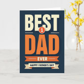Lebendige Fathers Day Design Karte (Gelbe Blume)