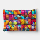 Lebendige Fliesenmosaik Kunst Zubehörtasche (Rückseite)