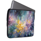 Lebendige florale abstrakte Malerei mit Explosion Laptopschutzhülle (Vorne Rechts)