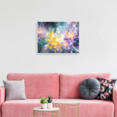 Lebendige florale abstrakte Malerei mit Explosion Leinwanddruck (Insitu (Wohnzimmer))