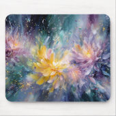 Lebendige florale abstrakte Malerei mit Explosion Mousepad (Vorne)