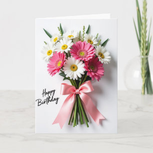 Lebendige florale Geburtstagskarte Karte