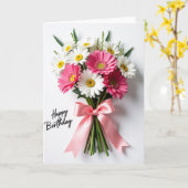 Lebendige florale Geburtstagskarte Karte (Gelbe Blume)