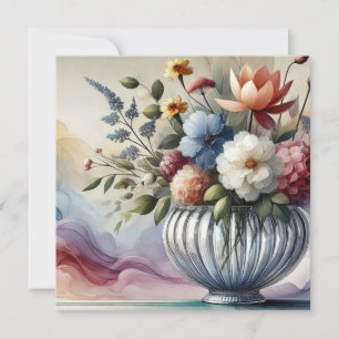 Lebendige Florale Harmonie Geburtstagseinladung
