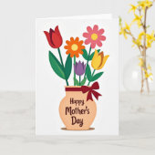Lebendige Florale Mutter Karte (Gelbe Blume)