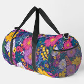 Lebendige Florale Sporttasche Duffle Bag (Rechte Ecke)
