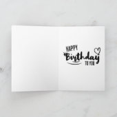 Lebendige Florale Wasserfarben Alles Gute zum Gebu Karte (Innenseite)