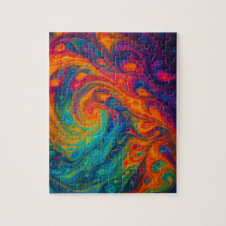 Lebendige Fluidkunst Puzzle