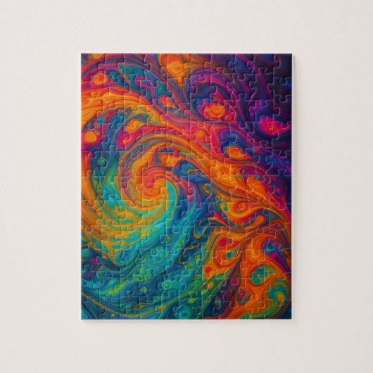 Lebendige Fluidkunst Puzzle (Vertikal)