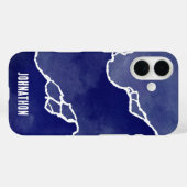 Lebendige Flut an der blauen Küste Case-Mate iPhone Hülle (Rückseite (Horizontal))