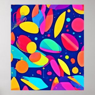 Lebendige Formlandschaft-Kunst Poster