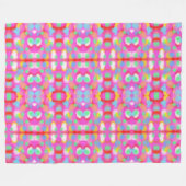 Lebendige, freundliche Frühlingsfarben Fleecedecke (Vorderseite (Horizontal))