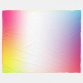Lebendige, freundliche Gradientfarben Fleecedecke (Vorderseite (Horizontal))