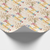 "Lebendige Freundschaftsvibes" Geschenkpapier (Ecke)