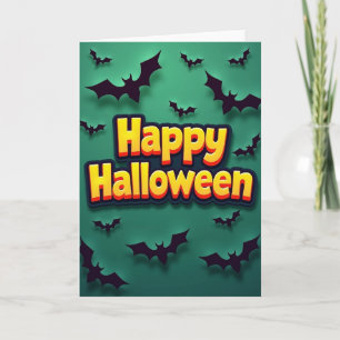 Lebendige Frohe-Halloween-Karte Karte