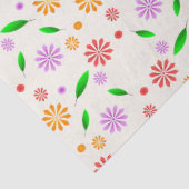 Lebendige Frühlingsblumen und Blätter Seidenpapier (Ausschnitt)