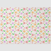 Lebendige Frühlingsblumen und Blätter Seidenpapier (Vorderseite)