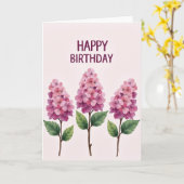 Lebendige Fuchsia-Geburtstagskarte Karte (Gelbe Blume)