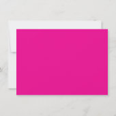 Lebendige Fuchsia-Rosa-Floral-Probe-Dinner Einladung (Rückseite)